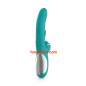 Preview: Good Vibes Only - Lisa Thrusting Rabbit vibrator with G-spot stimulator, turquoise